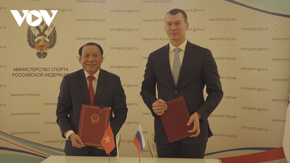 Việt Nam và Nga thúc đẩy hợp tác về thể dục, thể thao